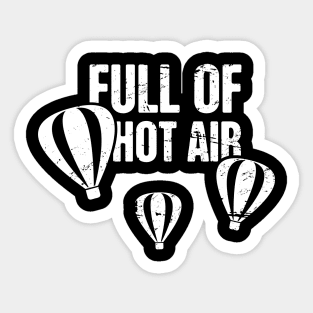 Funny Hot Air Balloon Graphic Sticker